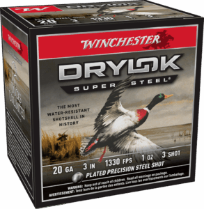 WINCHESTER DRYLOK STEEL 20G 3" 1OZ #3 SHT 25RD BX 250RD CASE