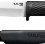 COLD STEEL TANTO LITE 6" TANTO - BLADE PLAIN EDGE W/SHEATH