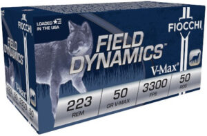 Fiocchi 223 Remington Extrema Ammunition FI223HVA50 50 Grain V-MAX 50 rounds