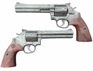 SMITH & WESSON 686 PLUS DLX STS 357MAG 6" 7RD DA/SA TRUMP GOLDEN ERA DEEP ENGRAVED